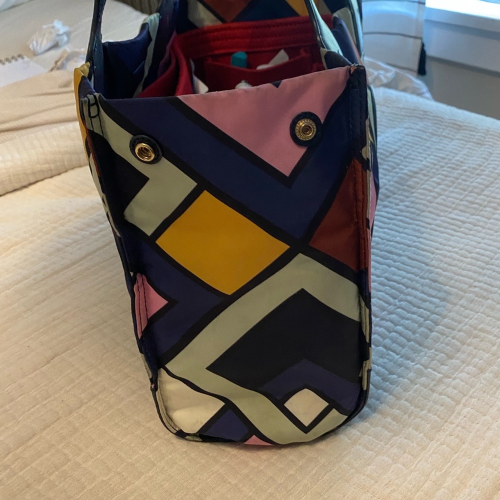 COPY - Tory Burch Ella printed tote multicolor leather /nylon materials - Picture 4 of 16